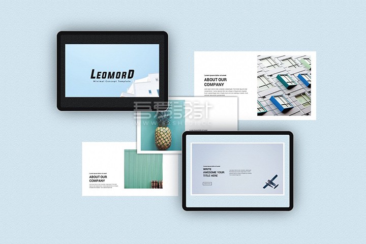 简约清新PPT模板