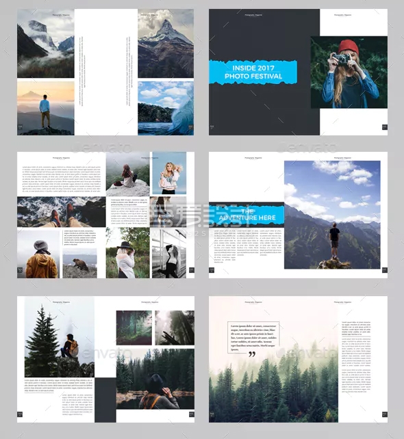 摄影杂志宣传画册模板