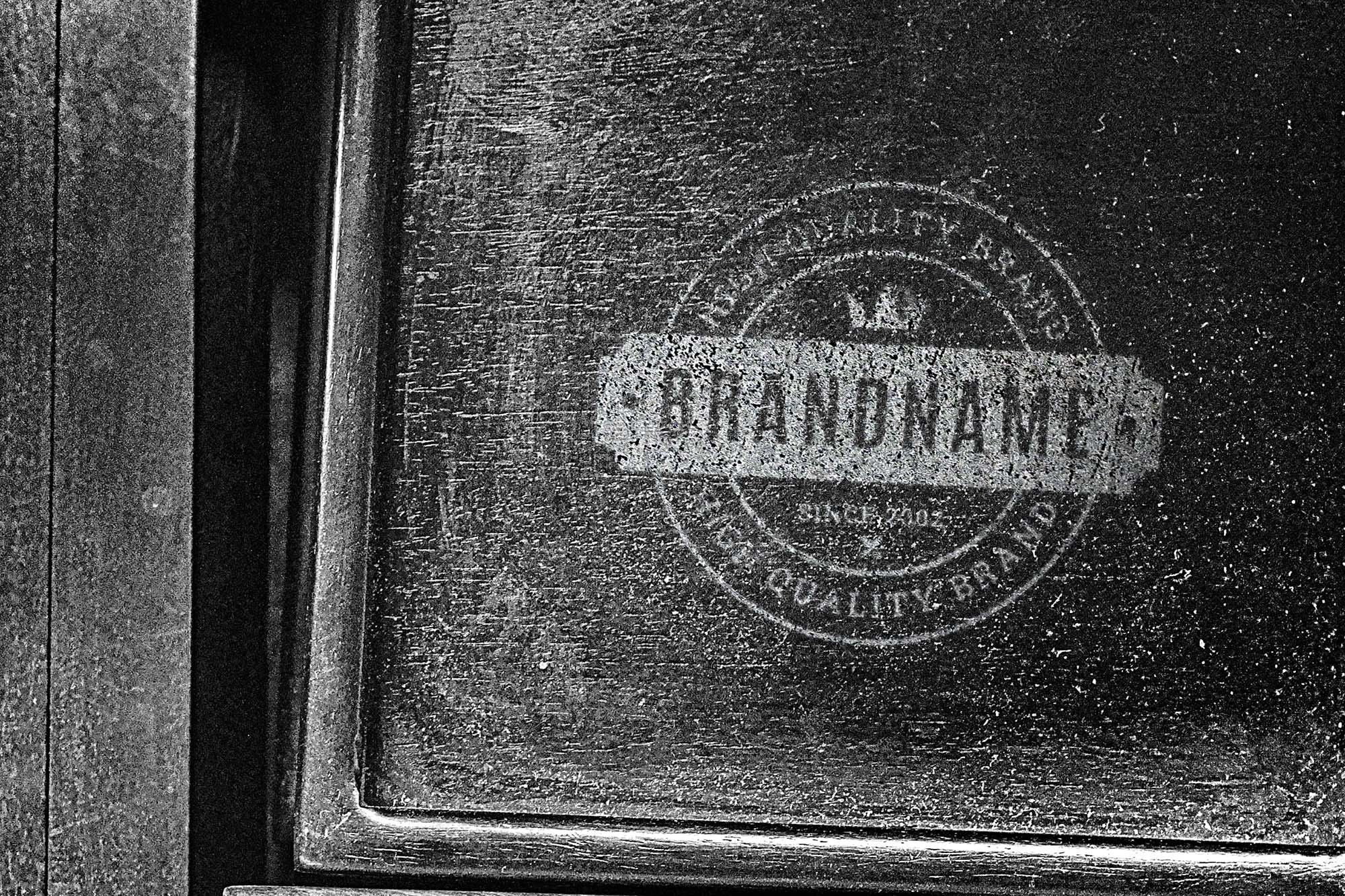 木箱徽标样机（PSD）