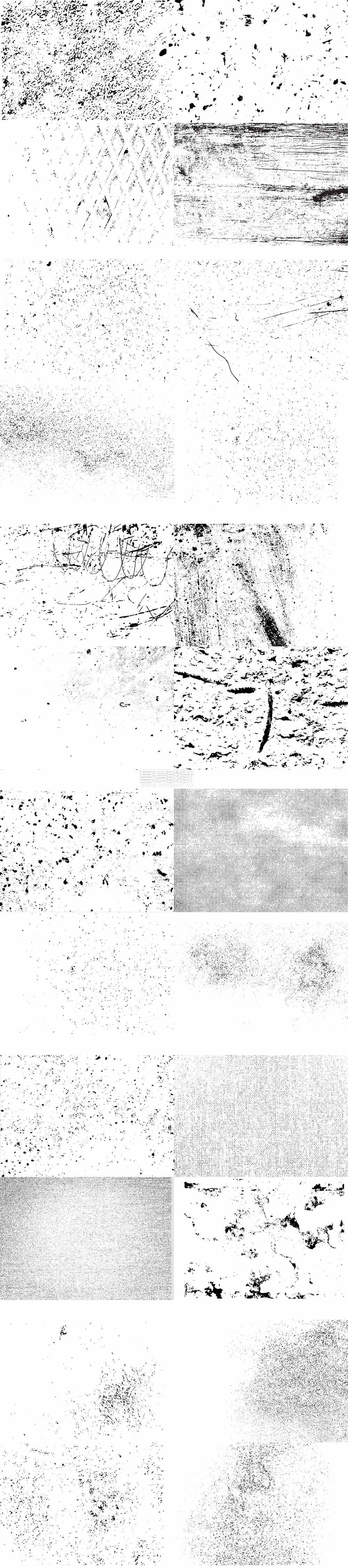 24种免费的Grunge纹理（PNG）