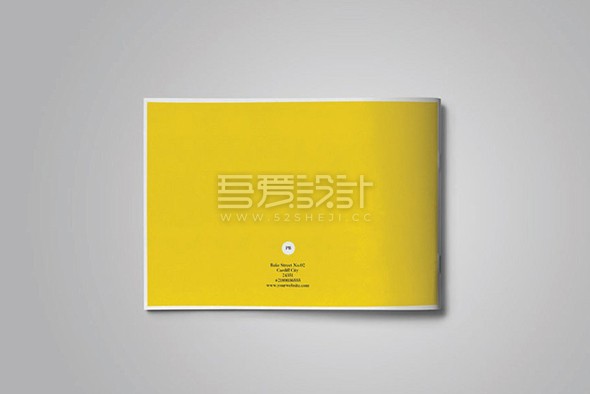 横板商务案例展示宣传画册模板