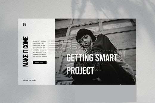 黑白主题特色 Keynote 演示模板素材