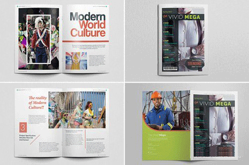 高端简约风景产品展示ID杂志画册模板