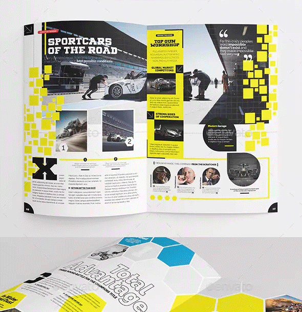 高端大气体育杂志ID画册模板