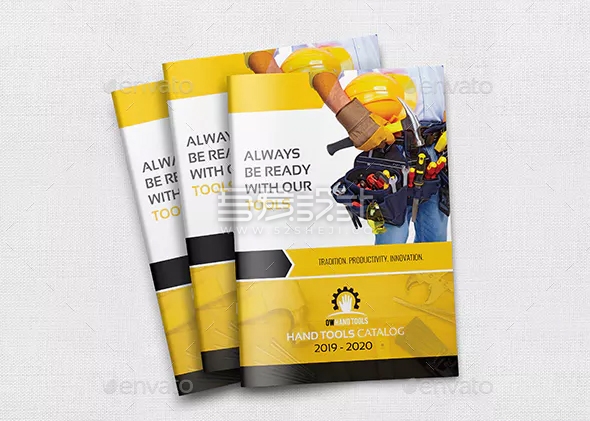 24页手工具产品展示宣传Indesign画册模板