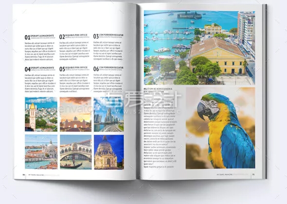 旅行杂志Indesign画册模板