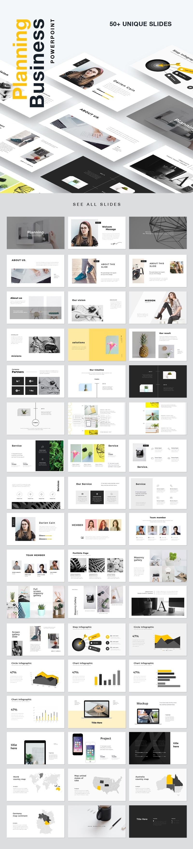 企业规划业务Powerpoint演示模板