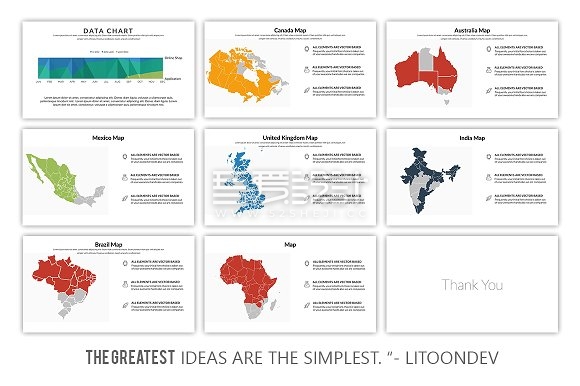 91页扁平化商务公司团队介绍PPT模板