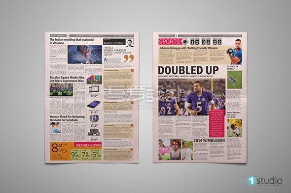 报纸模板