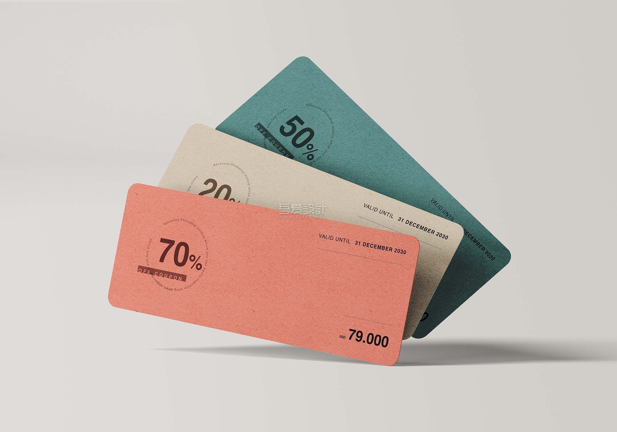 高品质优惠券门票入场券设计