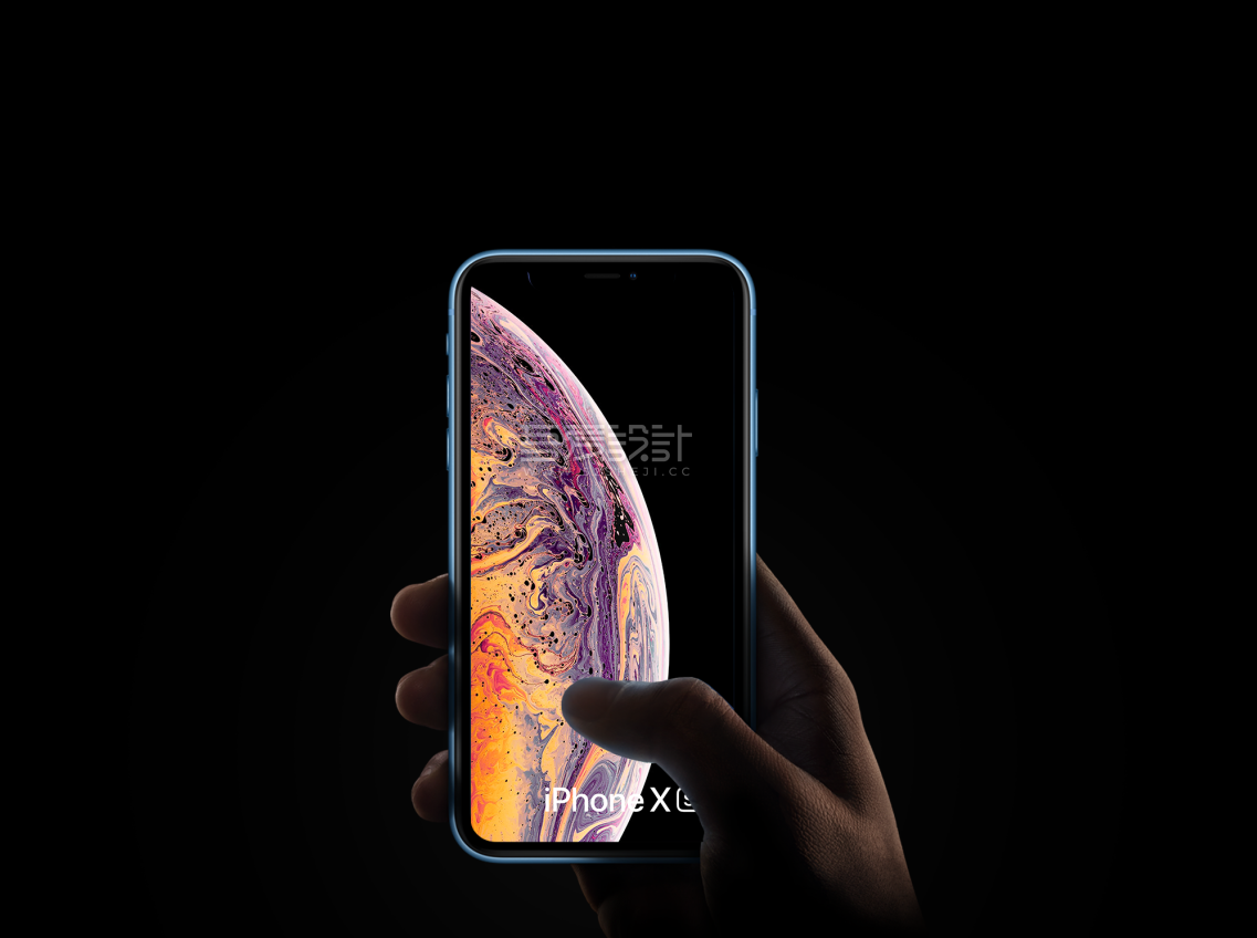 手持iPhone Xr Mockup样机展示PSD模版