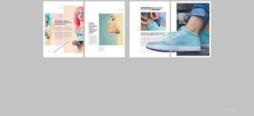 服装摄影展示ID杂志画册模板